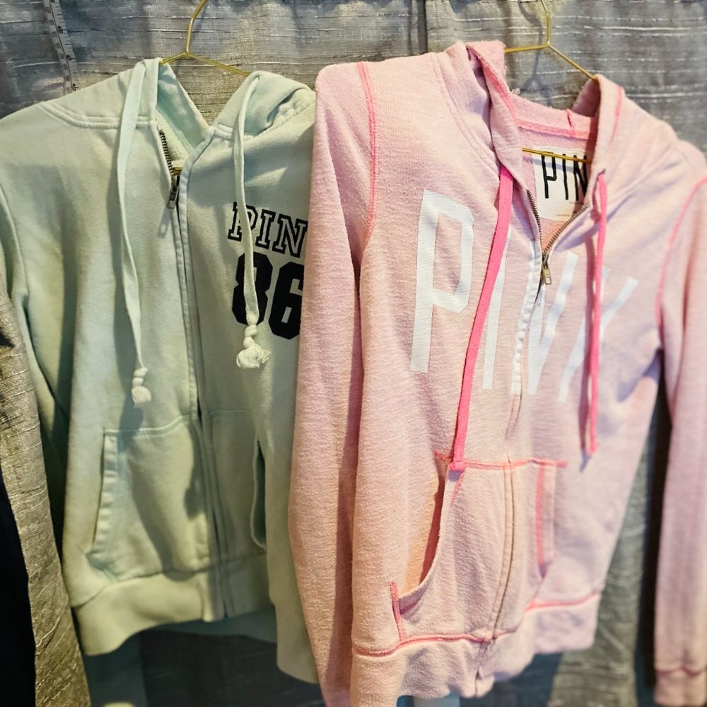 Girls 2 small petite Pink Brand lightweight Jackets